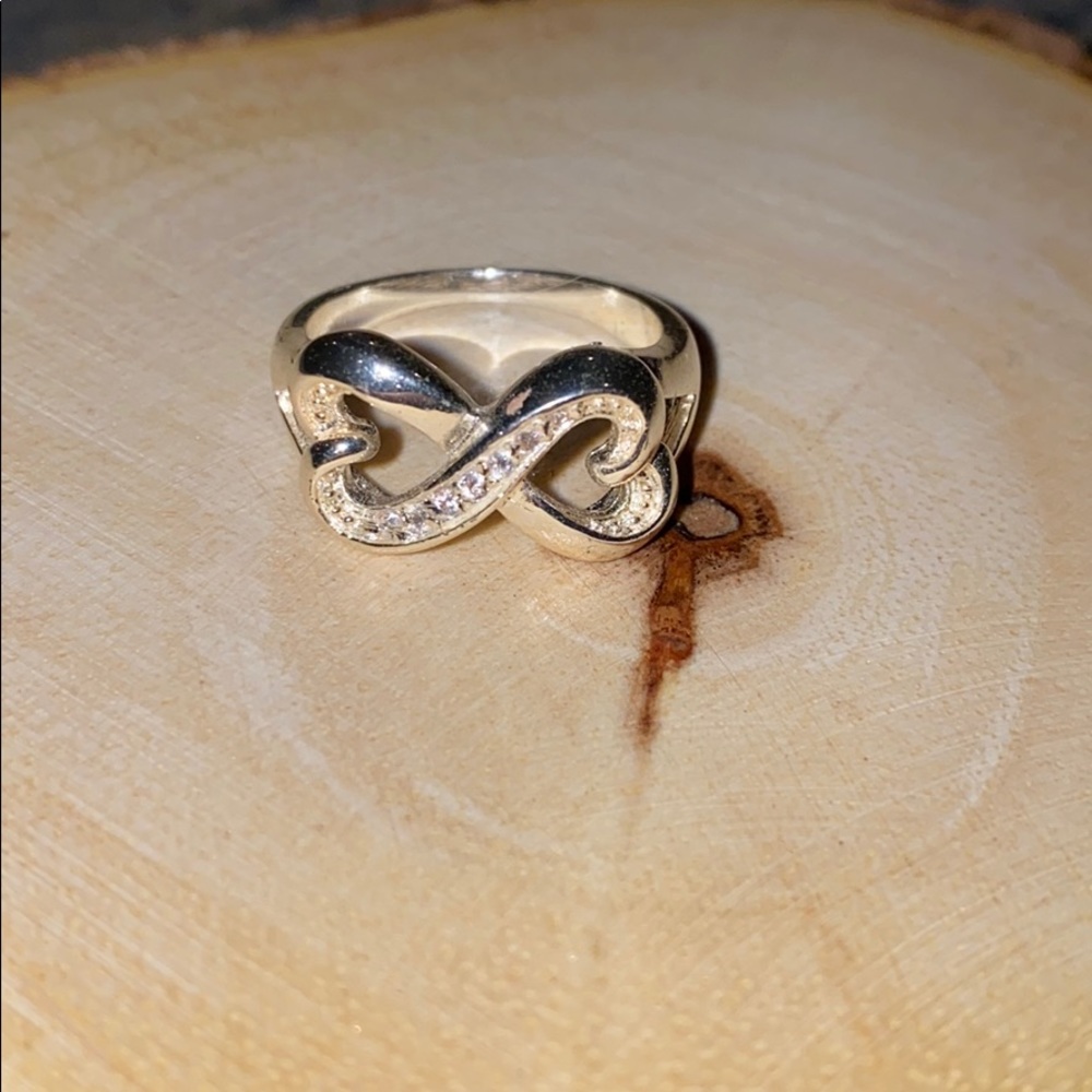 Heart infinity ring size 7